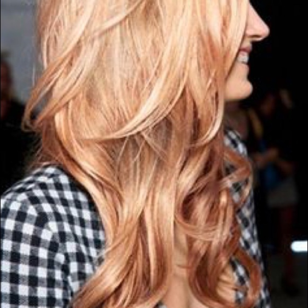 Amelie Strawberry Blonde Hair Extensions 22”